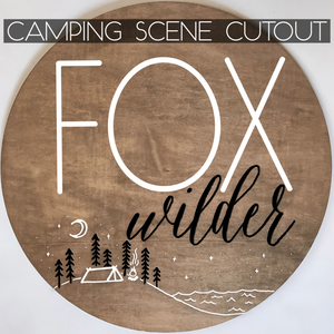Camping Scene Cutout Add-On
